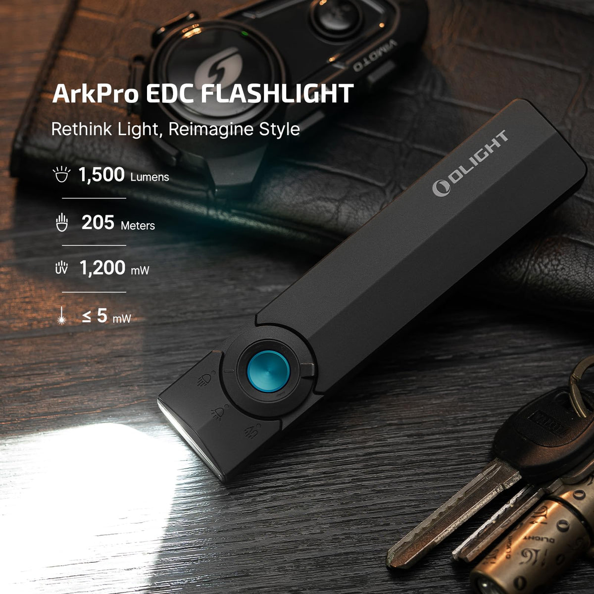 OLIGHT ArkPro UV light for surface checks and material inspection