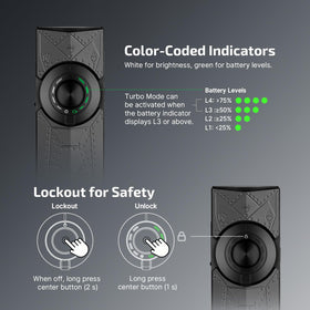 OLIGHT ArkPro UV mode for surface inspection and verification.