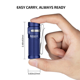 OLIGHT Baton4 170-meter throw supports long-range viewing in outdoor tasks.