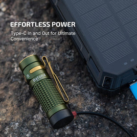 OLIGHT Baton4 dual color indicator shows mode and battery status