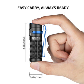 OLIGHT Baton4 IPX8 waterproof design for rain and wet environments