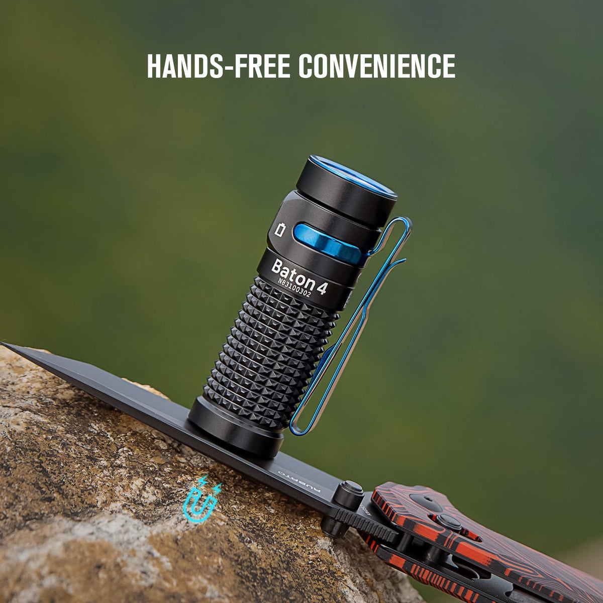 IPX8 waterproof Baton4 ready for rain and immersion testing