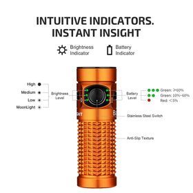 OLIGHT Baton4 MCC charging compatibility keeps the battery ready.