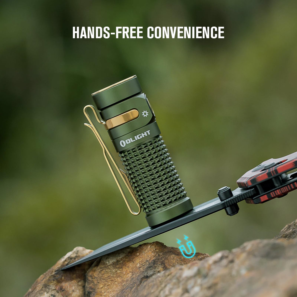 OLIGHT Baton4 includes belt clip and safety lanyard to prevent drops