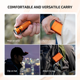 OLIGHT Baton4 Premium IPX8 waterproof rating withstands wet conditions