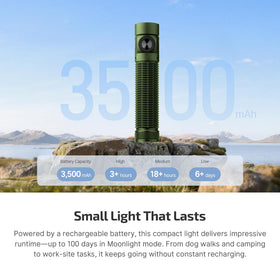 OLIGHT Baton4 Pro two-way clip keeps it ready on hats or bags.