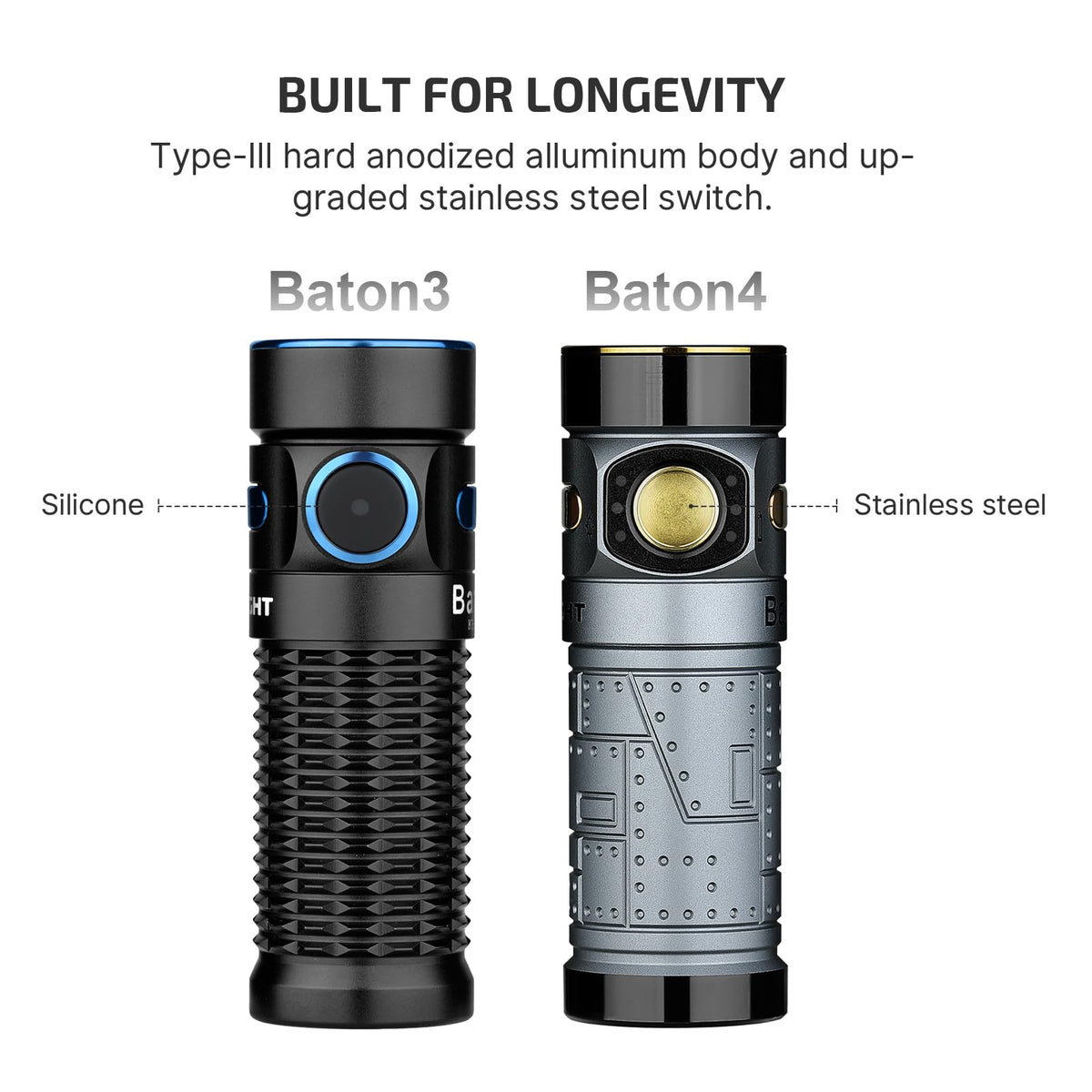 OLIGHT Baton4 offers six modes for everyday tasks and emergencies.