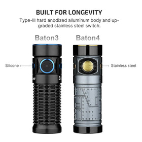 OLIGHT Baton4 offers six modes for everyday tasks and emergencies.