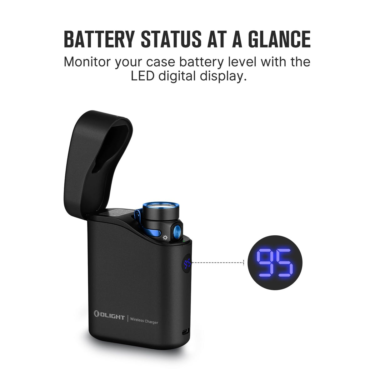 Safety lanyard on Baton4 charging case prevents drops