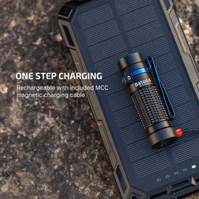 OLIGHT Baton4 dual-color indicator shows mode and battery life