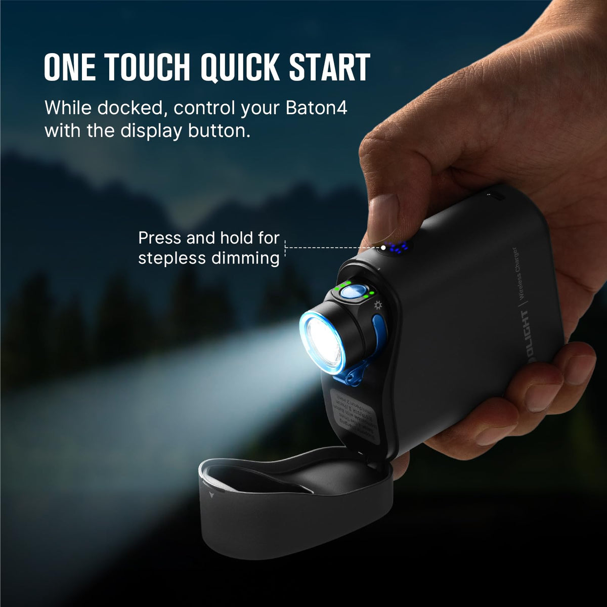 USB-C charging on Baton4 for fast power top-up
