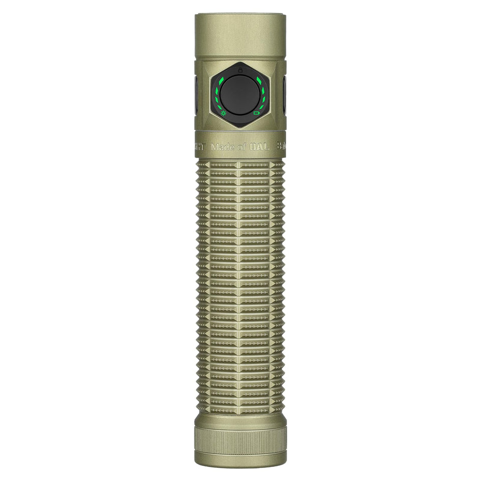 OLIGHT BatonUltra compact size detail showing palm-sized power for everyday carry