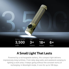 OLIGHT BatonUltra magnetic tail switch usable even in damp conditions