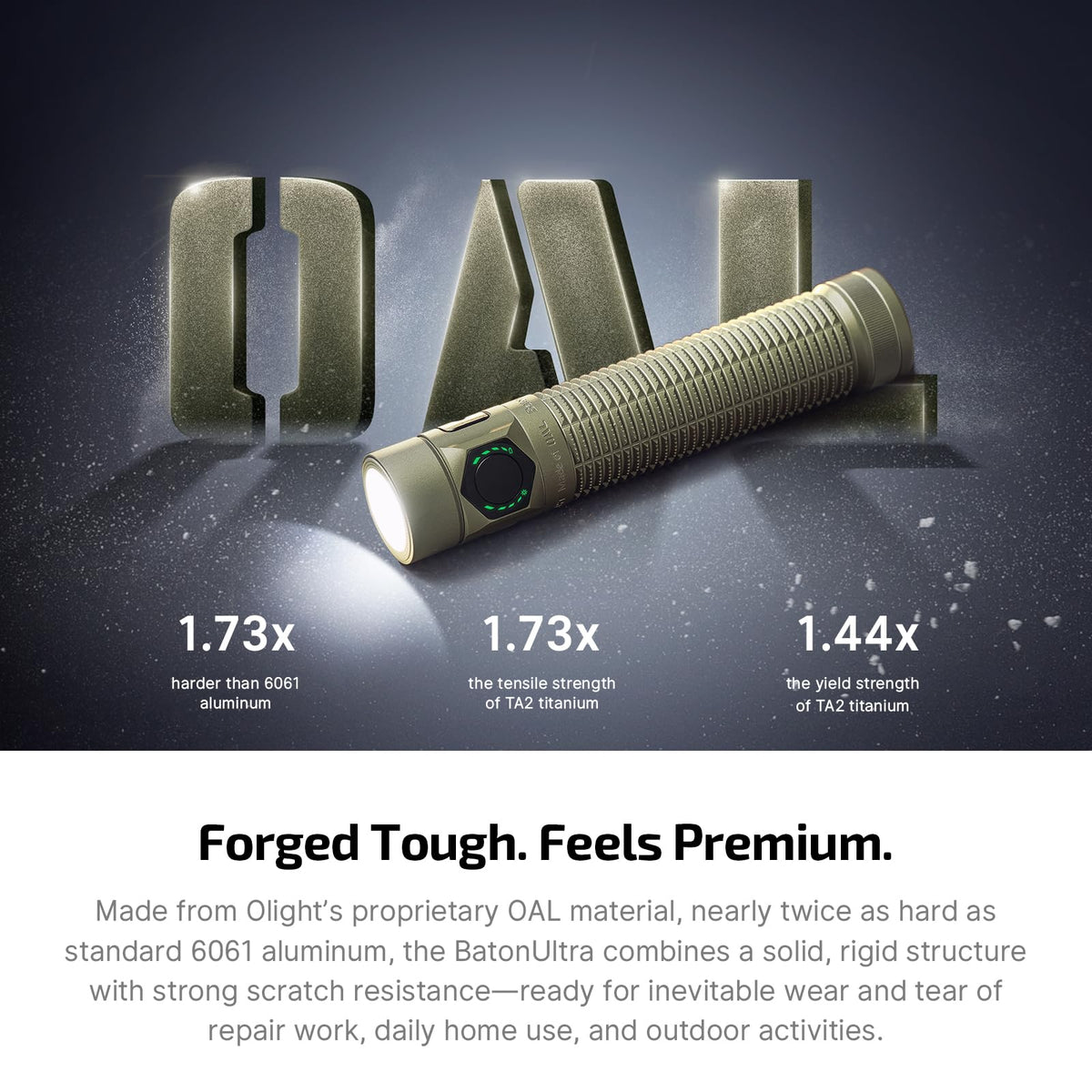 OLIGHT BatonUltra true-color LED yields accurate whites without tint