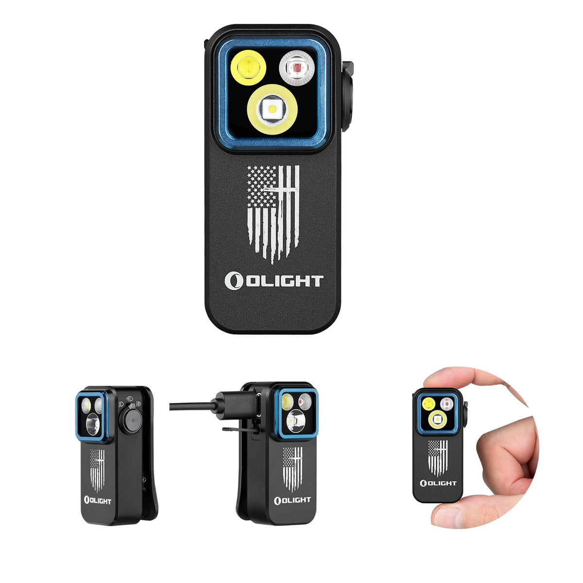 OLIGHT Oclip Pro floodlight at 500 lumens for wide-area visibility in outdoor tasks