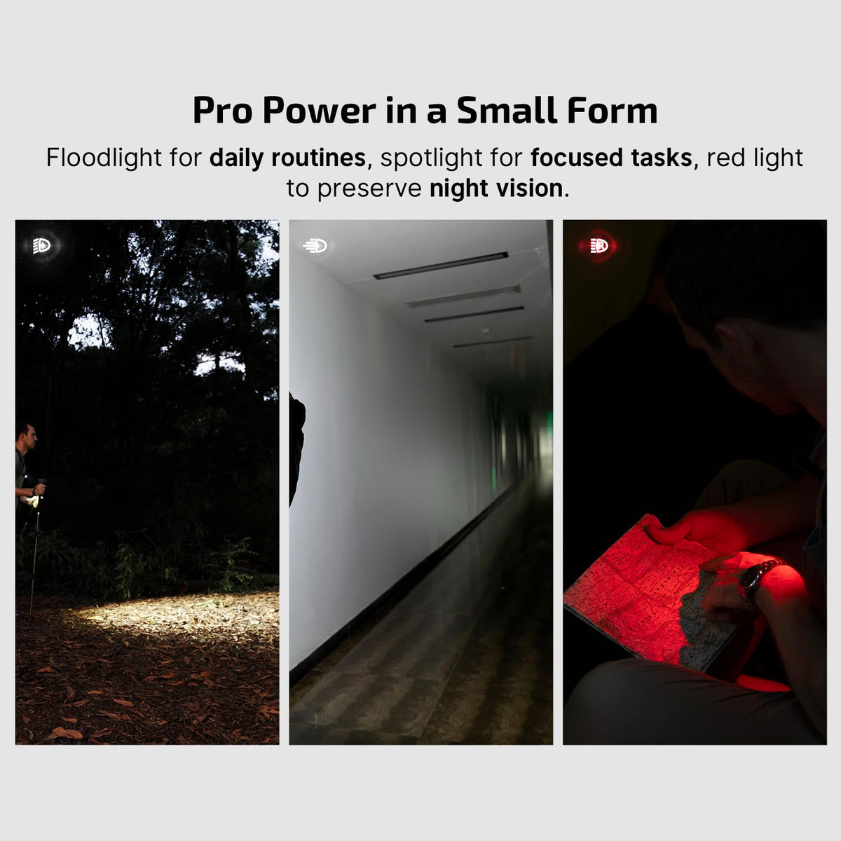 OLIGHT Oclip Pro magnetic base enables hands-free attachment.