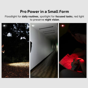 OLIGHT Oclip Pro magnetic base enables hands-free attachment.
