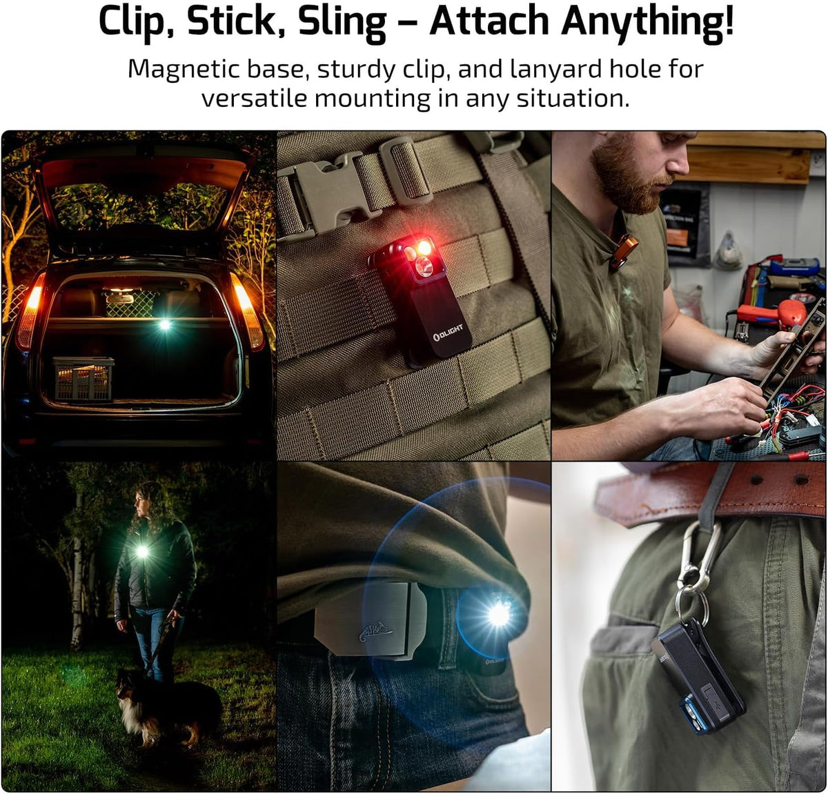 OLIGHT Oclip Pro Patriotic Flag Edition with engraved design
