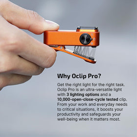 OLIGHT Oclip Pro red light 40/4lm for discreet night tasks.