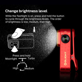 OLIGHT Clip Pro red light for night-time safety and signaling