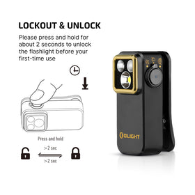 OLIGHT Oclip Pro S multiple flash modes for alerts and signaling