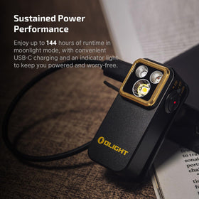 OLIGHT Oclip Pro S Moonlight runtime suited for extended tasks