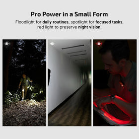 OLIGHT Clip Pro spotlight showing long-range visibility for signaling