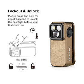 OLIGHT Oclip Pro ultra-light at 53 g for effortless carry