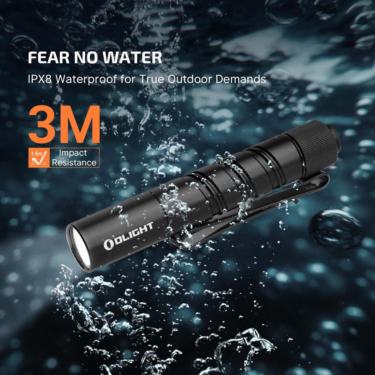 OLIGHT I3T 2 EOS AAA battery access and compartment.