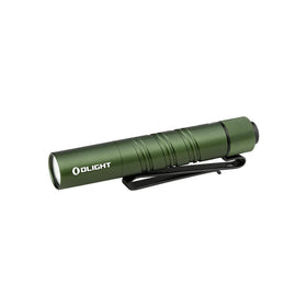OLIGHT I3T 2 EOS front view shows compact pocket carry.