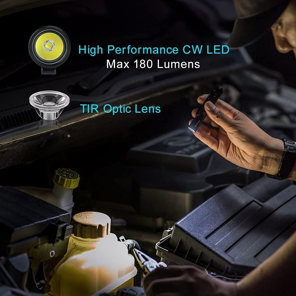 Tail-switch operation on OLIGHT I3T EOS for quick mode changes