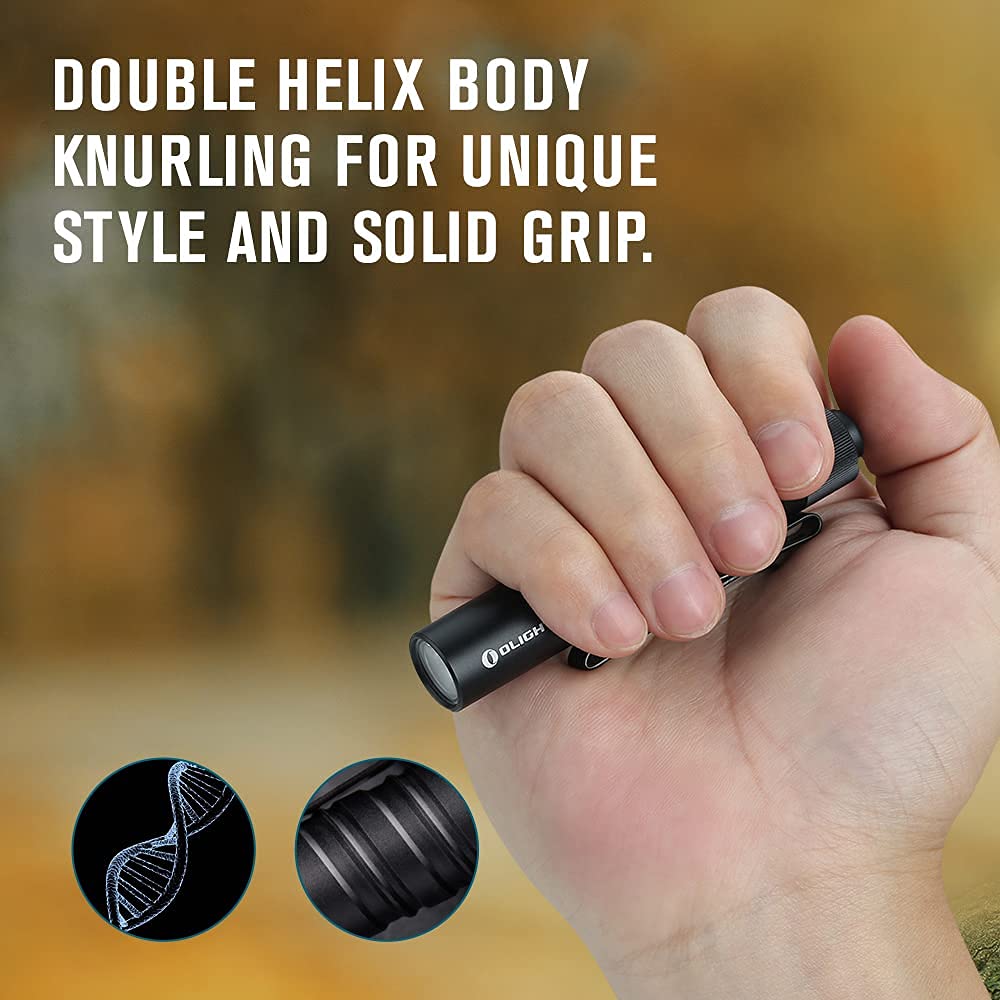 OLIGHT I3T EOS tail switch enables quick momentary and constant operation.
