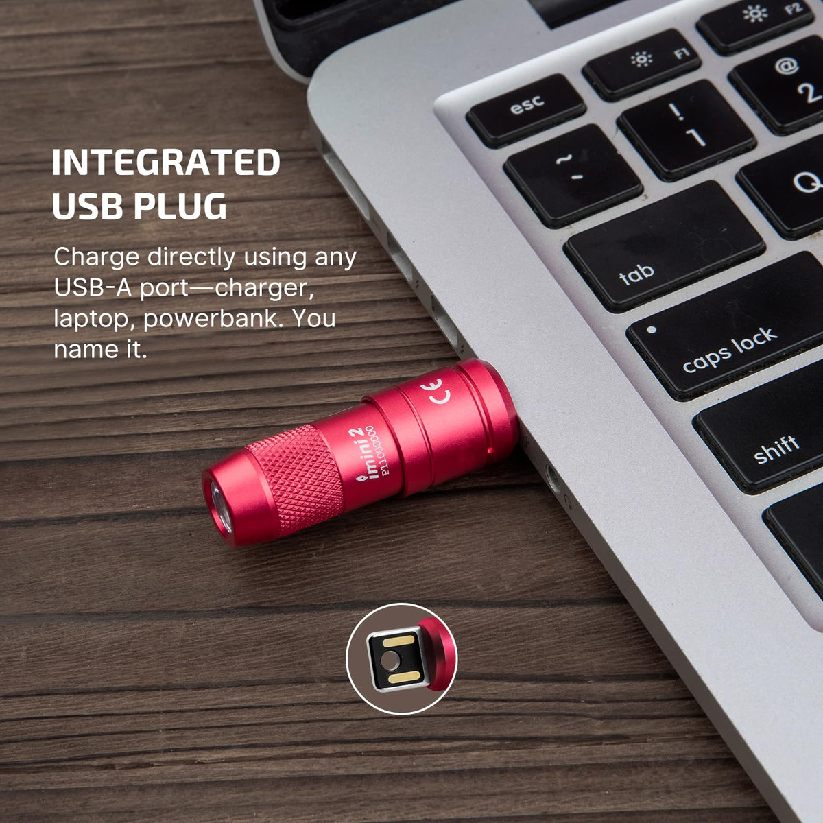 OLIGHT IMINI 2 aluminum body delivers durable, premium feel.
