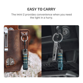 OLIGHT IMINI 2 1.5 m drop resistance for everyday resilience.