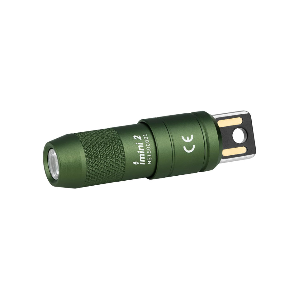 OLIGHT IMINI 2 EDC flashlight with 50-lumen output for everyday carry.