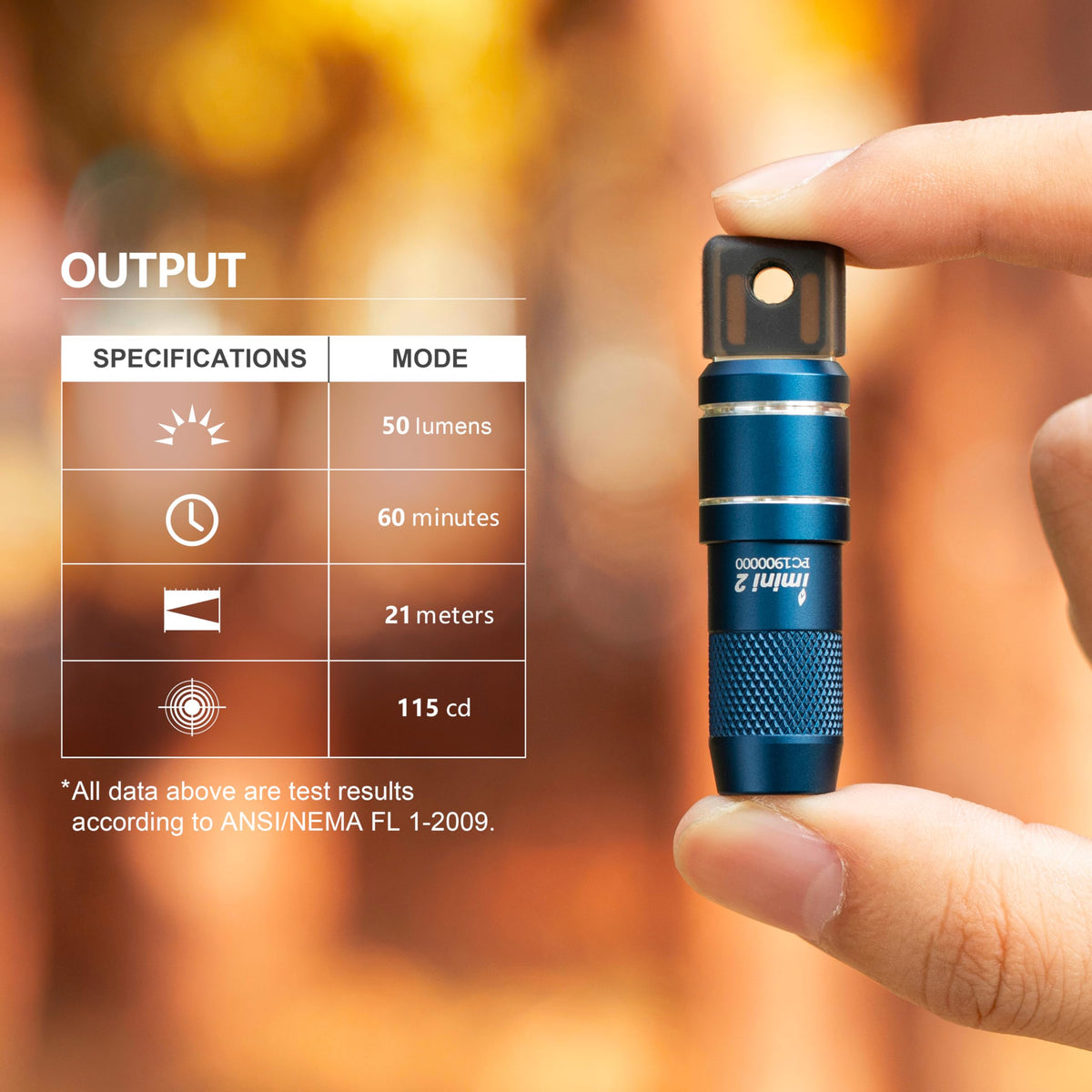 OLIGHT IMINI 2 edc bag clip keeps it within reach.