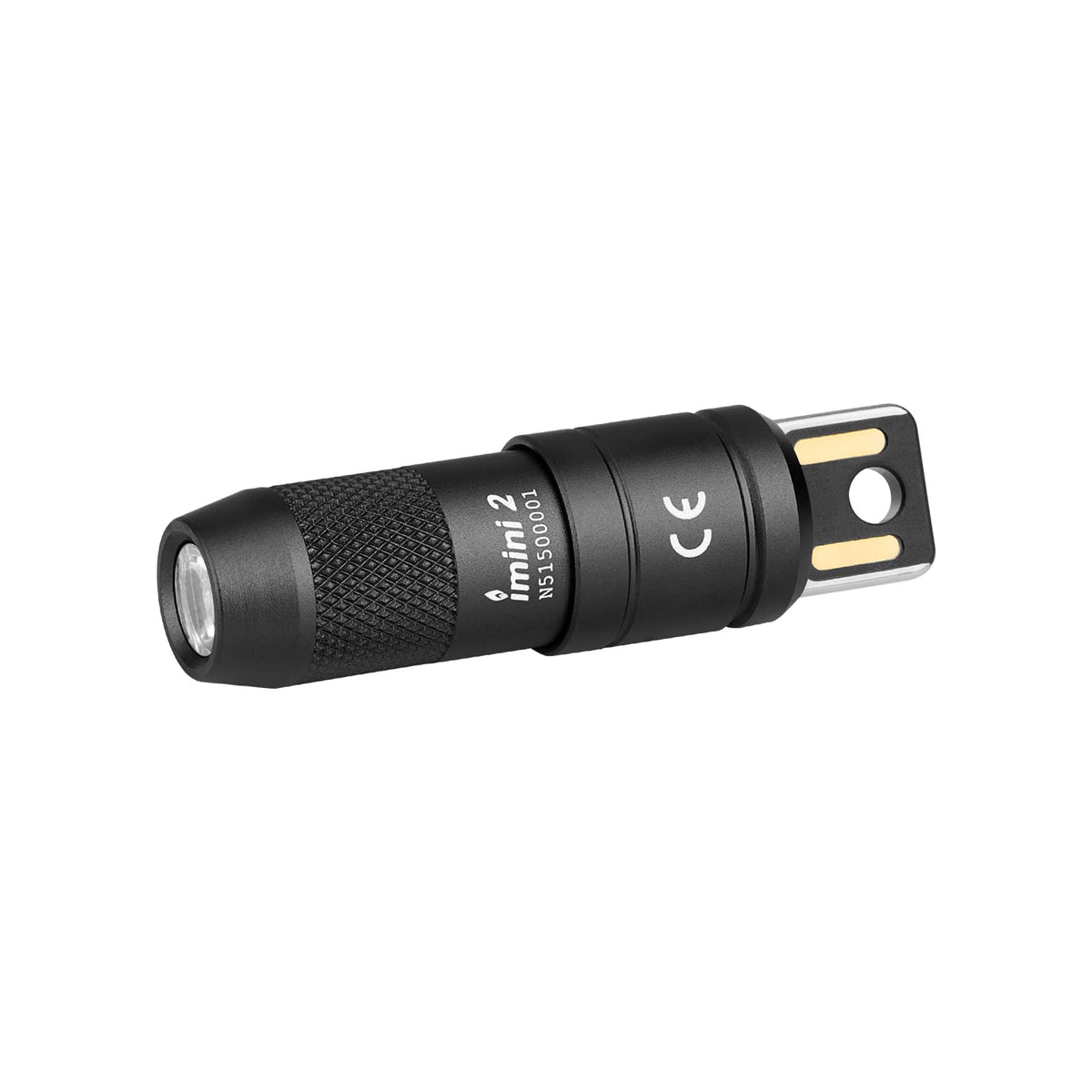 OLIGHT IMINI 2 edc flashlight in compact form, ready for keychain carry.