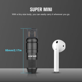 OLIGHT IMINI 2 magnetic base keeps light steady on metal