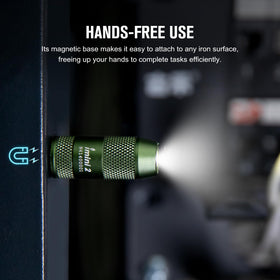 OLIGHT IMINI 2 EDC rechargeable with USB port for quick charging.