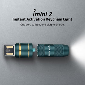 OLIGHT IMINI 2 magnetic cap detach enables instant activation.