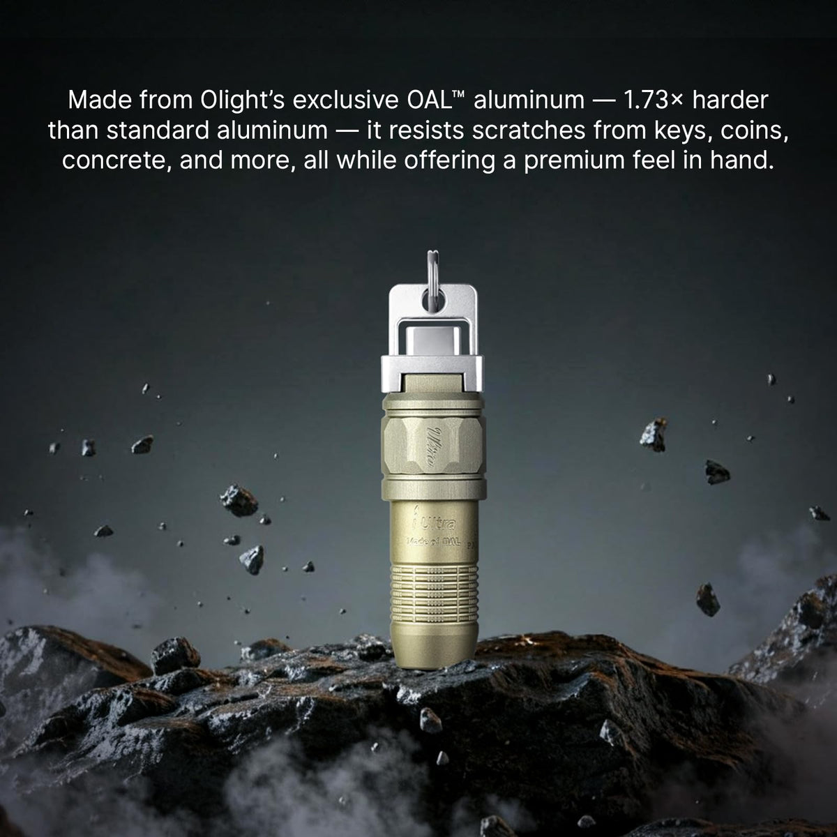 OLIGHT iUltra delivers an 80-lumen beam for bright visibility in tight spaces