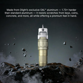 OLIGHT iUltra delivers an 80-lumen beam for bright visibility in tight spaces