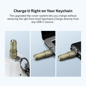 OLIGHT iUltra USB-C charging for fast power on the go