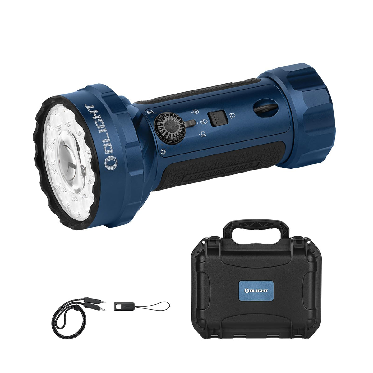 OLIGHT Marauder Mini 2 compact design for one-handed outdoor use.