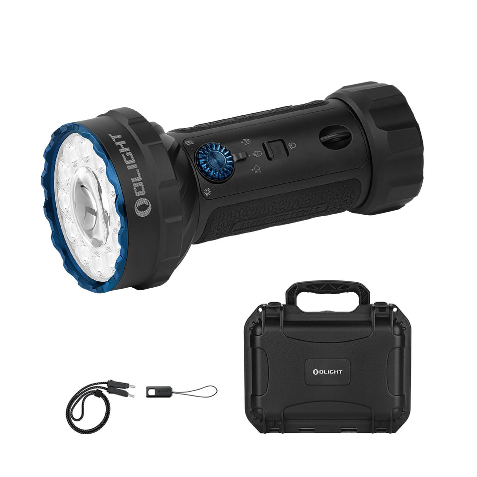 OLIGHT Marauder Mini 2 compact size for easy handling in outdoor settings.