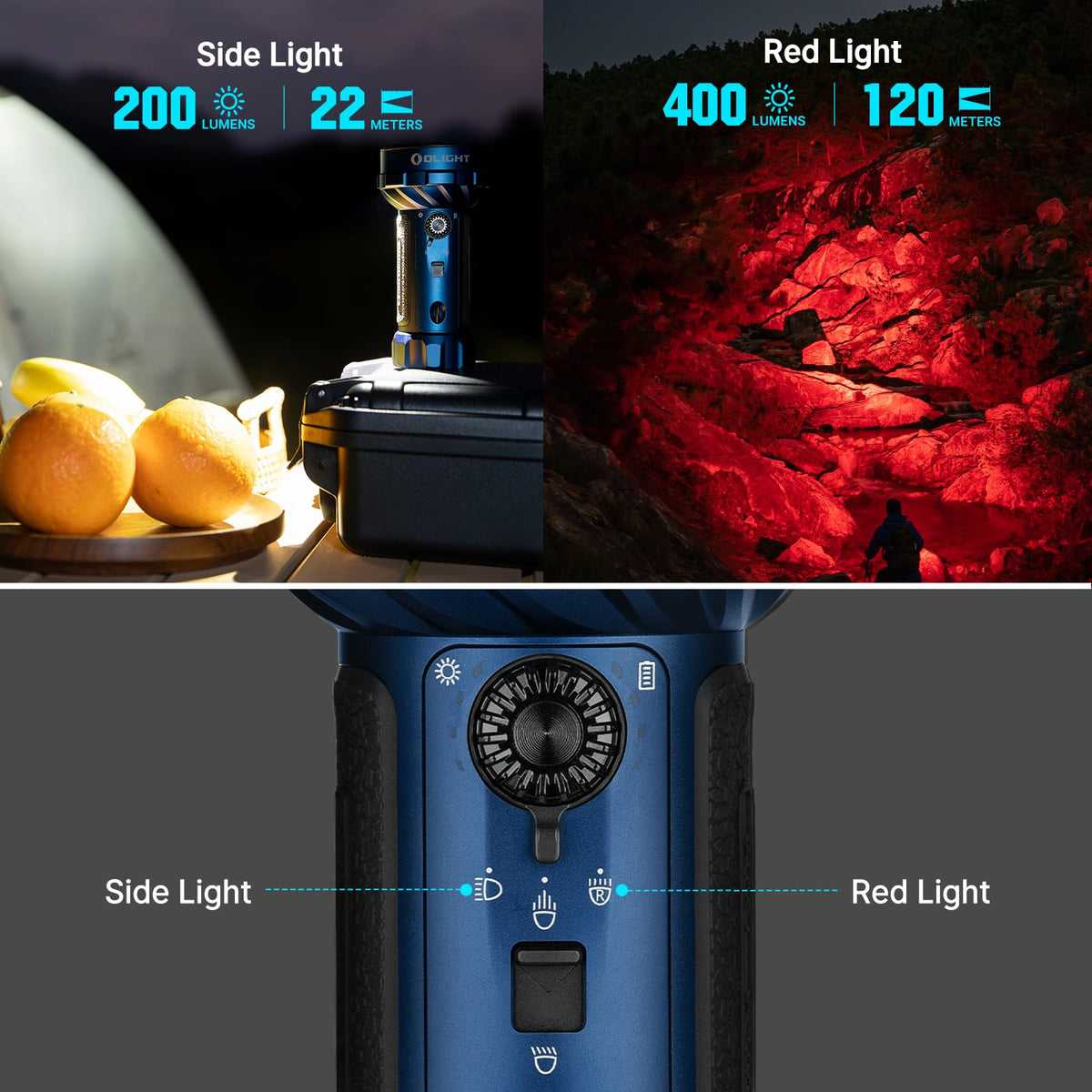 OLIGHT Marauder Mini 2 five lighting modes for versatile tasks.