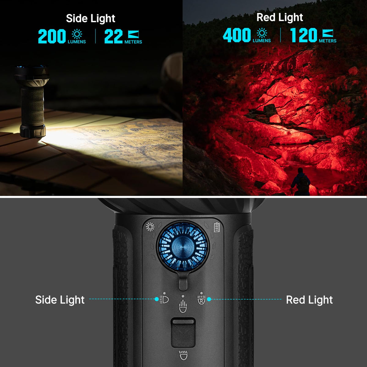 OLIGHT Marauder Mini 2 five lighting modes for versatile conditions.