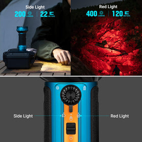 OLIGHT Marauder Mini 2 offers five modes: flood, spot, flood+spot, red, side light