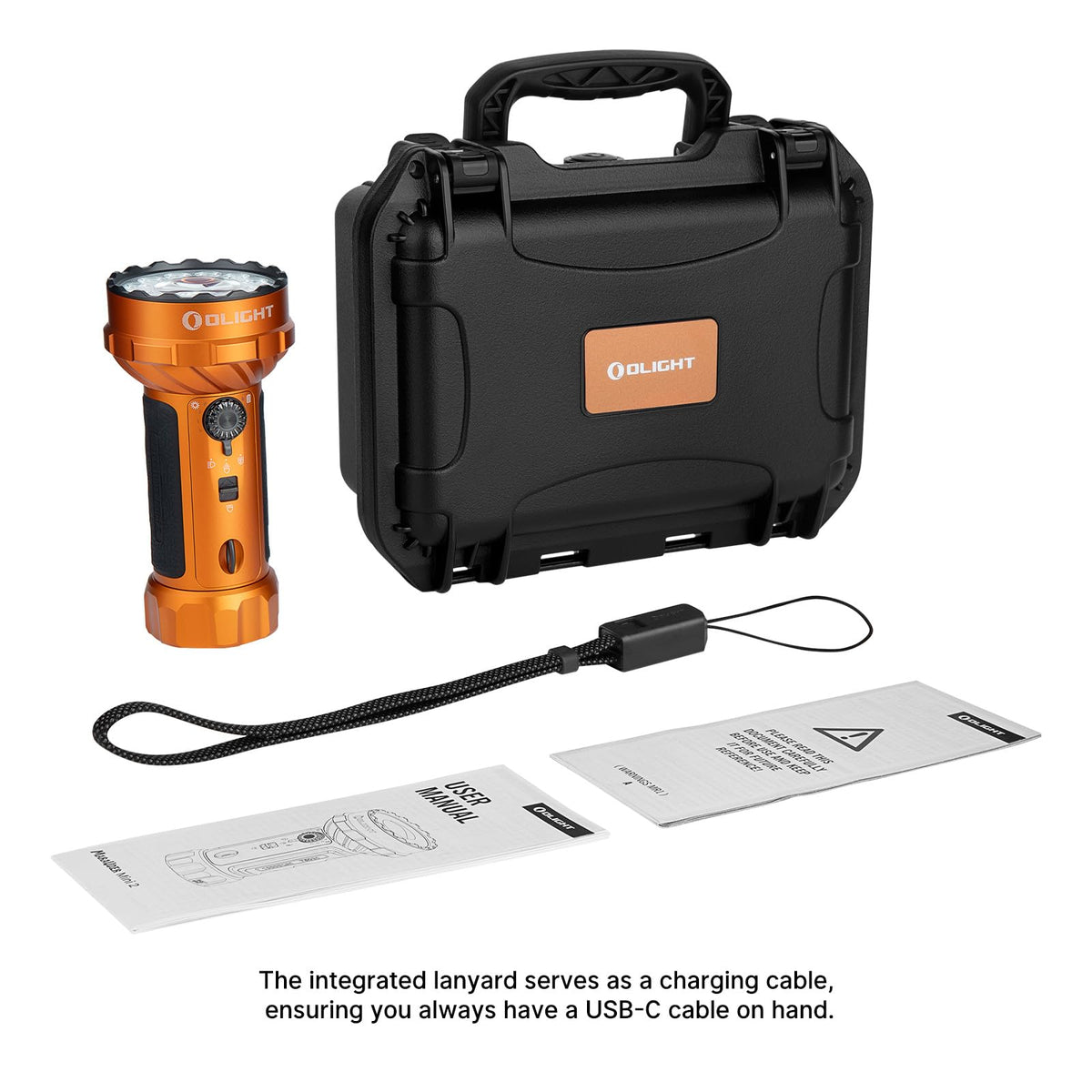 OLIGHT Marauder Mini 2 orange body for high visibility and portability
