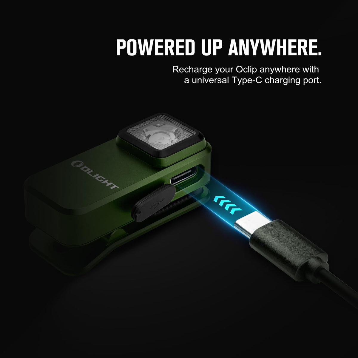 OLIGHT Oclip clip-hang-magnet mounting on metal surface